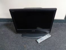 A Sony Bravia 20 inch lcd tv with remote