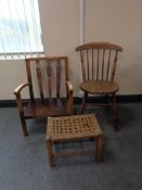 A mid 20th century bedroom chair,