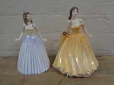 Two Royal Doulton Classics figures - Figure of the year 2003 Elizabeth HN 4426 & Happy Birthday