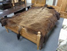 A large buffalo skin