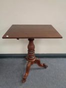 A Victorian mahogany tilt topped occasional table