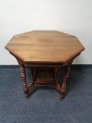 A Victorian mahogany octagonal occasional table
