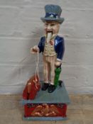 A metal money box - Uncle Sam