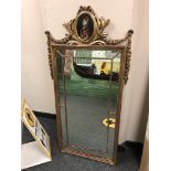 An ornate reproduction mirror