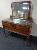 An Edwardian mahogany dressing table