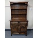 An oak Welsh dresser