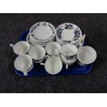 A tray of two part Mayfair china tea services