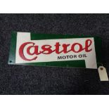A metal Castrol motor oil plaque