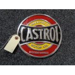 A Castrol plaque