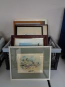 A box of pictures and prints, Tynemouth,