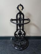 A cast iron stick stand