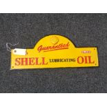 A metal Shell lubricating oil plaque