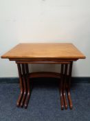 A nest of three 20th century teak G Plan tables