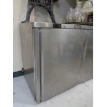 A stainless steel Blizzard catering fridge