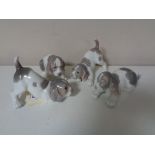 Four Lladro figures - puppies