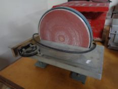 An Axminster disc sander