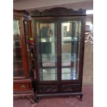 A Chinese style double door cabinet