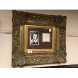 A gilt framed montage signed by Vivien Leigh,