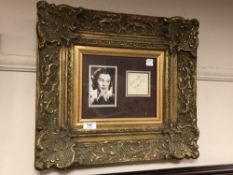 A gilt framed montage signed by Vivien Leigh,