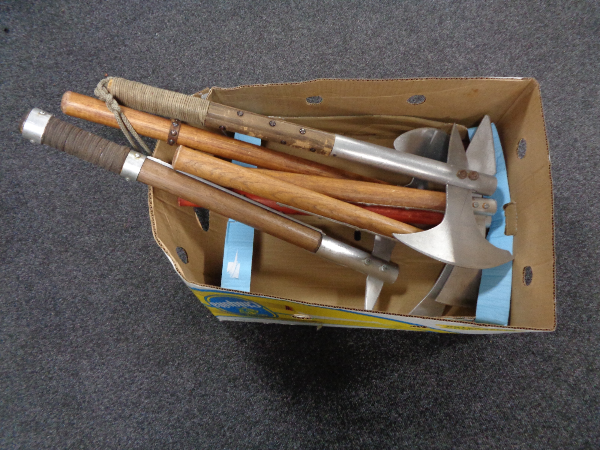 A box of reenactment axes