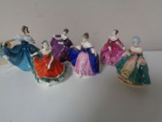 Six Royal Doulton Signature Edition Peggy Davies designed figures