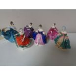 Six Royal Doulton Signature Edition Peggy Davies designed figures