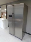 A Samsung double door American style fridge freezer