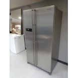 A Samsung double door American style fridge freezer