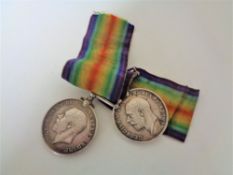 Two WWII medals - 7736 Pte L Higgins 13- Lond R & 200810 Pte. P. Higgins 1- Lond R.