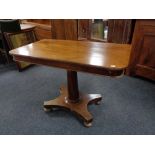 A Victorian mahogany pedestal table