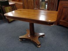 A Victorian mahogany pedestal table