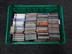 A crate of approximately 100 classical music cds