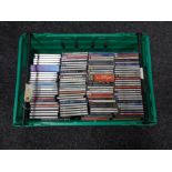 A crate of approximately 100 classical music cds