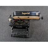 A vintage imperial typewriter