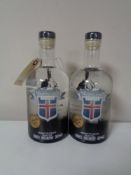 Two bottles of Icelandic Mountain Vodka 700ml