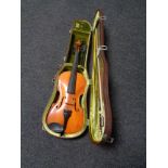 A viola and bow in case