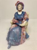 A rare pre-war Royal Doulton lady figure,