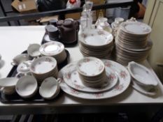 A quantity of Japanese floral pattern dinner ware