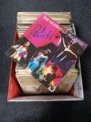 A box of vinyl LP's, The Manhattan Transfer, Johnny Cash,