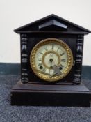 An early twentieth century metal cased Japanese bracket clock