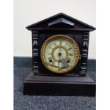 An early twentieth century metal cased Japanese bracket clock