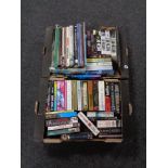 Two boxes of books - novels, James Patterson,