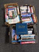 Three boxes of hardback and paperbacked books - Dr Who, novels,