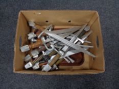 A box of reenactment swords
