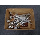 A box of reenactment swords