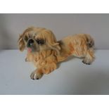 A Geobel figure a Pekingese dog