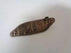 A WWI tank regiment badge