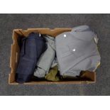 A box of military tunics