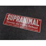 A French tin advertising sign 'Supranimal'