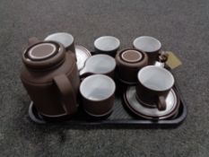 A tray of fifteen piece Hornsea oven to table ware service